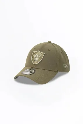 NEW ERA JADE RAIDERS OLIVE CAP