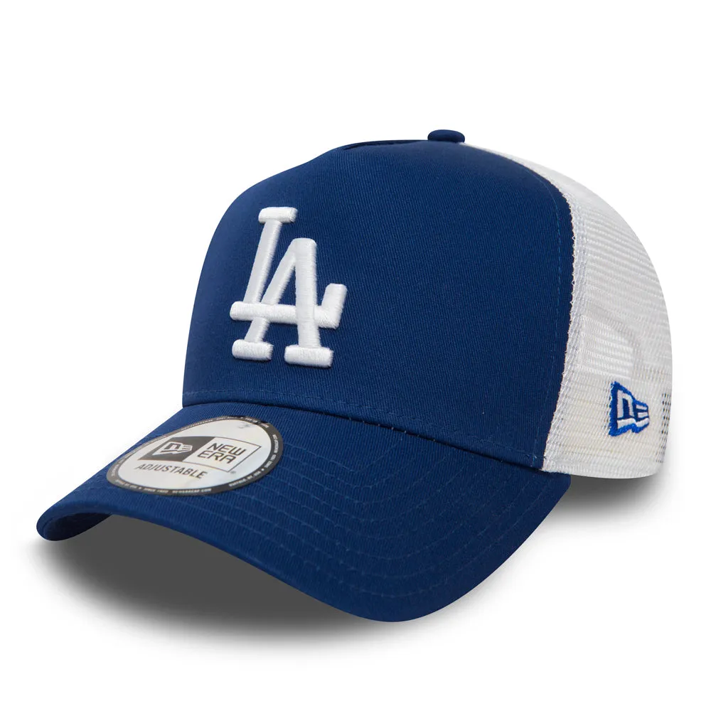 NEW ERA LA Dodgers Clean Blue A-Frame Trucker Cap