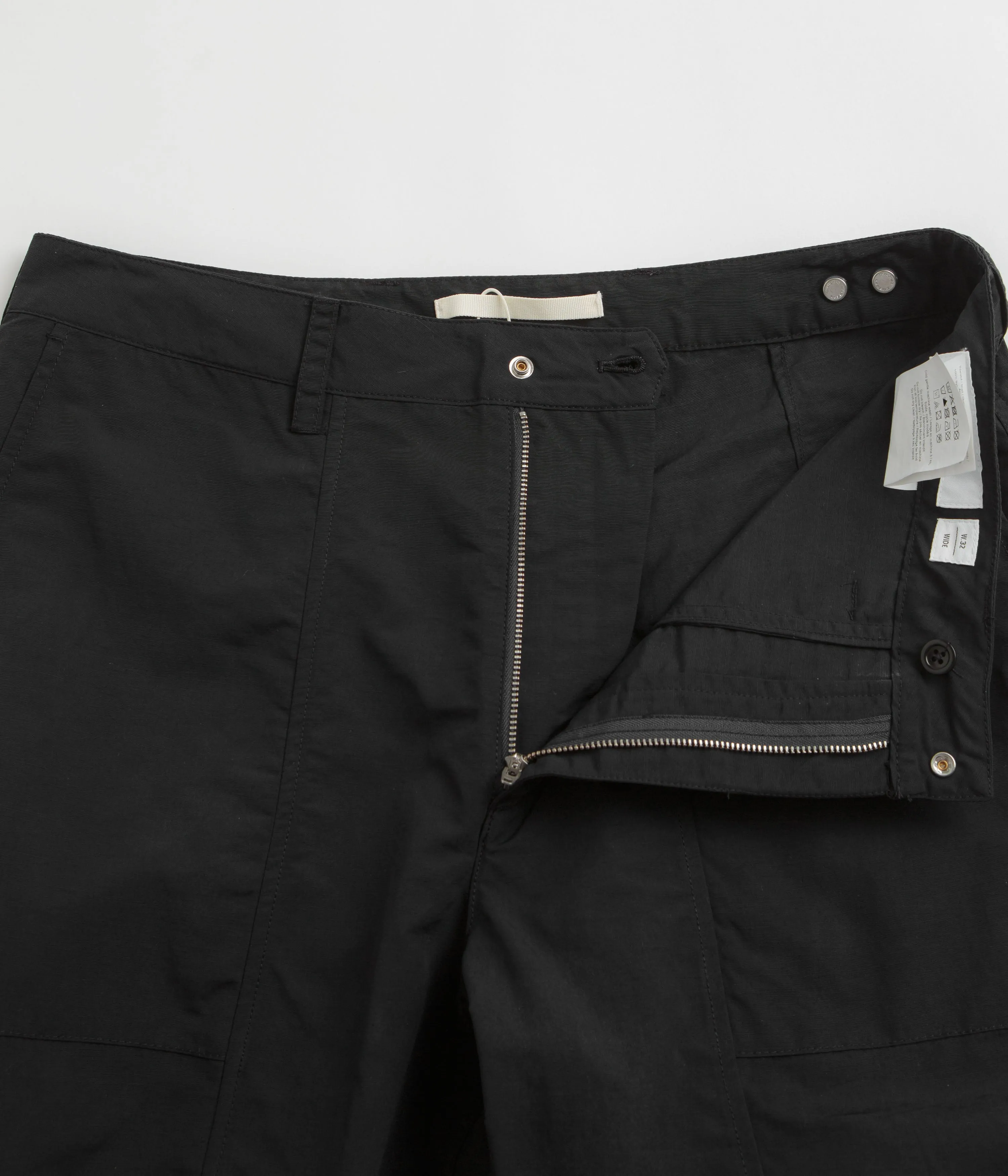 Norse Projects Sigur Waxed Nylon Fatigue Pants - Dark Navy