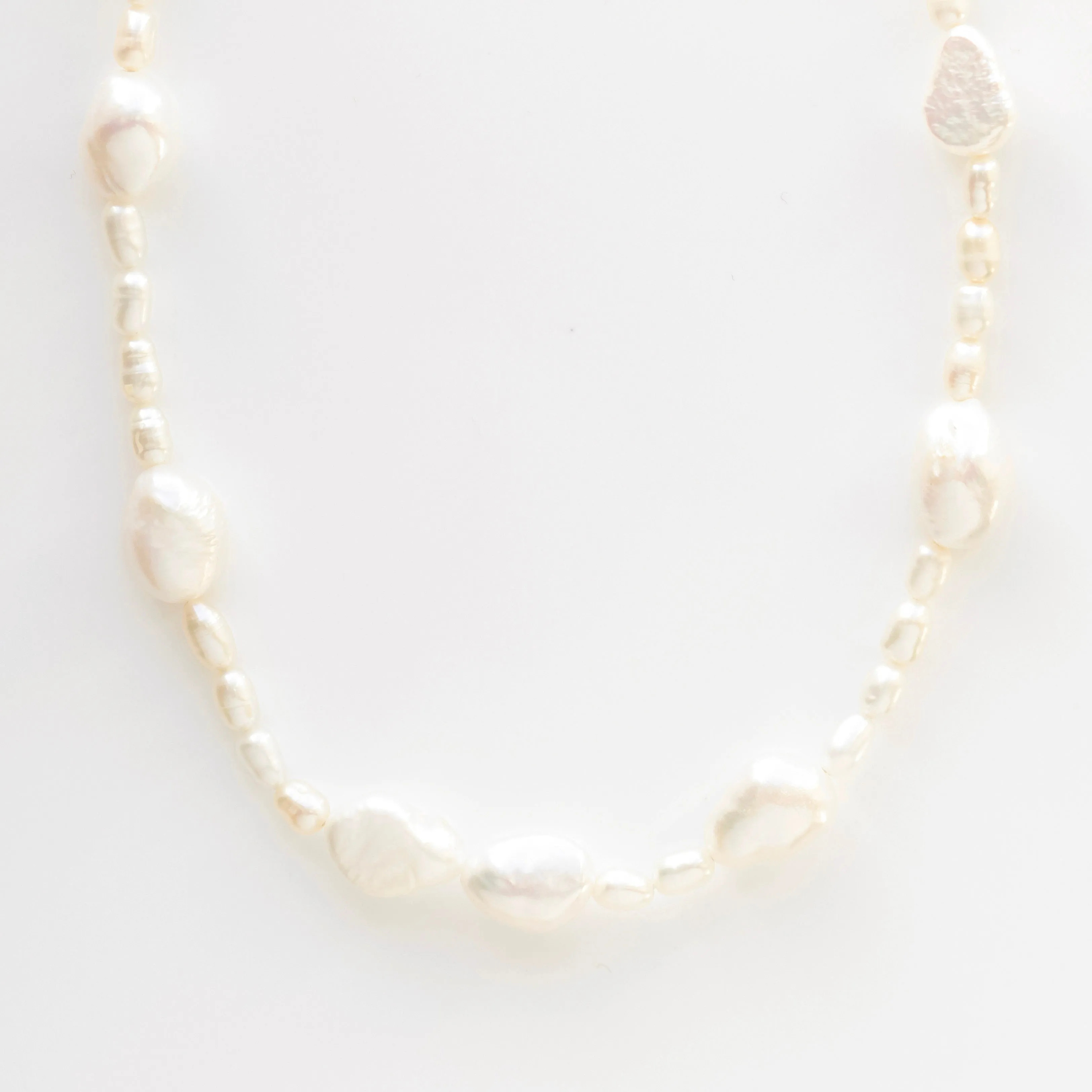 Organic Mixed Pearl Necklace