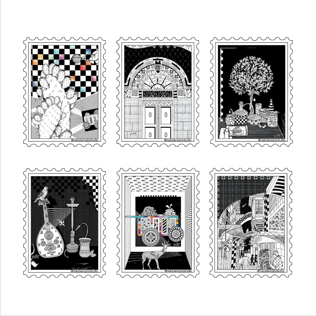 Palestinian Cultural Stickers (Stamps) | Celebrate Palestine Decals