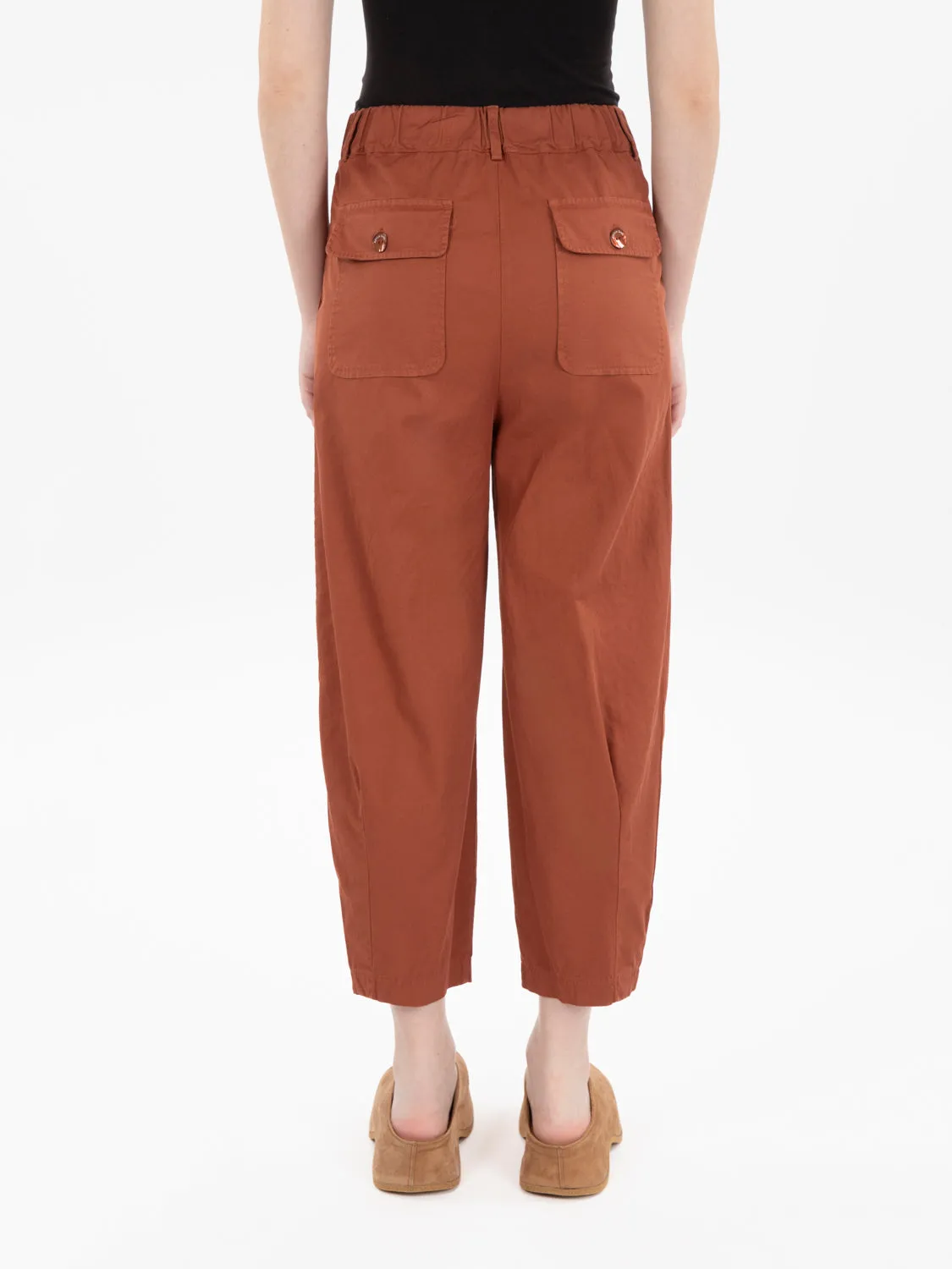 Pantaloni crop sequoia