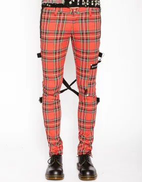 PLAID CHAOS PANT (red)