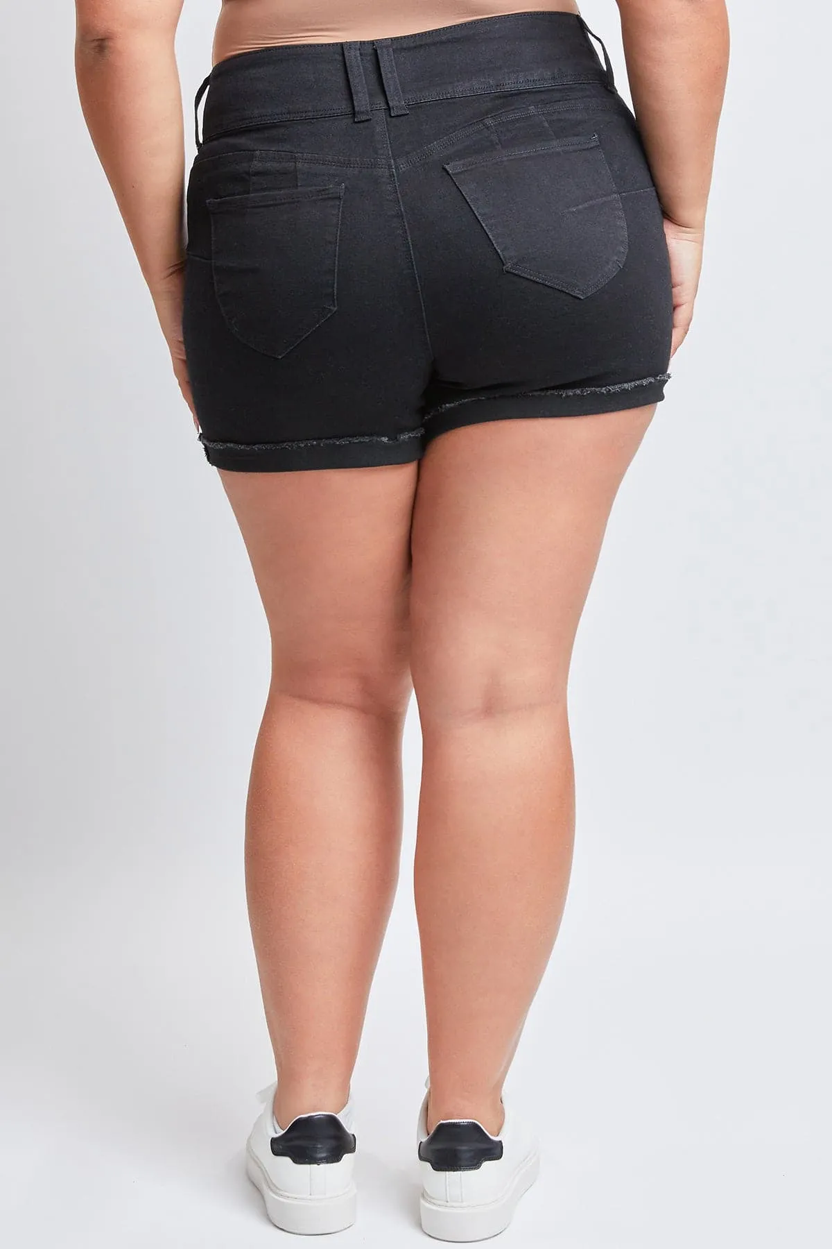 Plus Size Women's WannaBettaButt Mid Rise Shorts