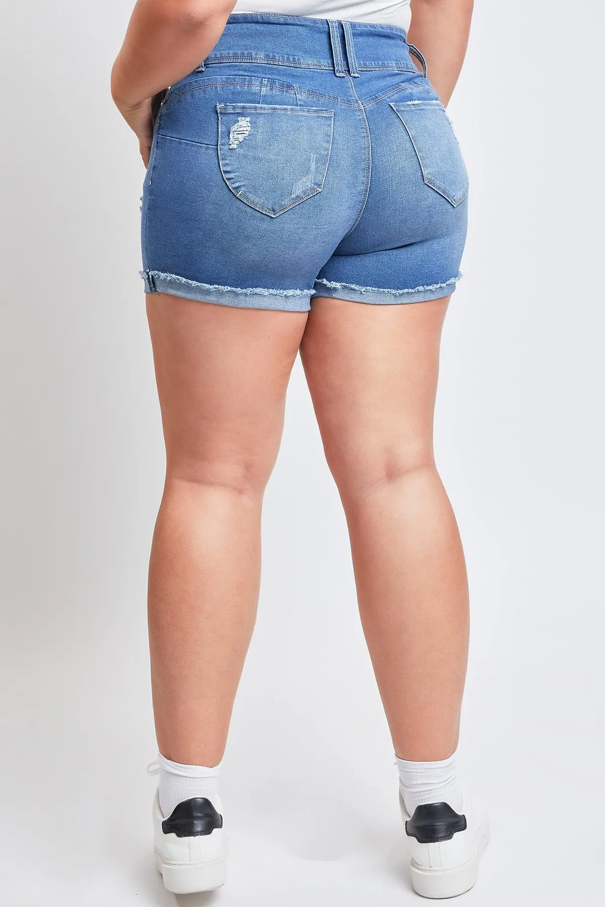 Plus Size Women's WannaBettaButt Mid Rise Shorts