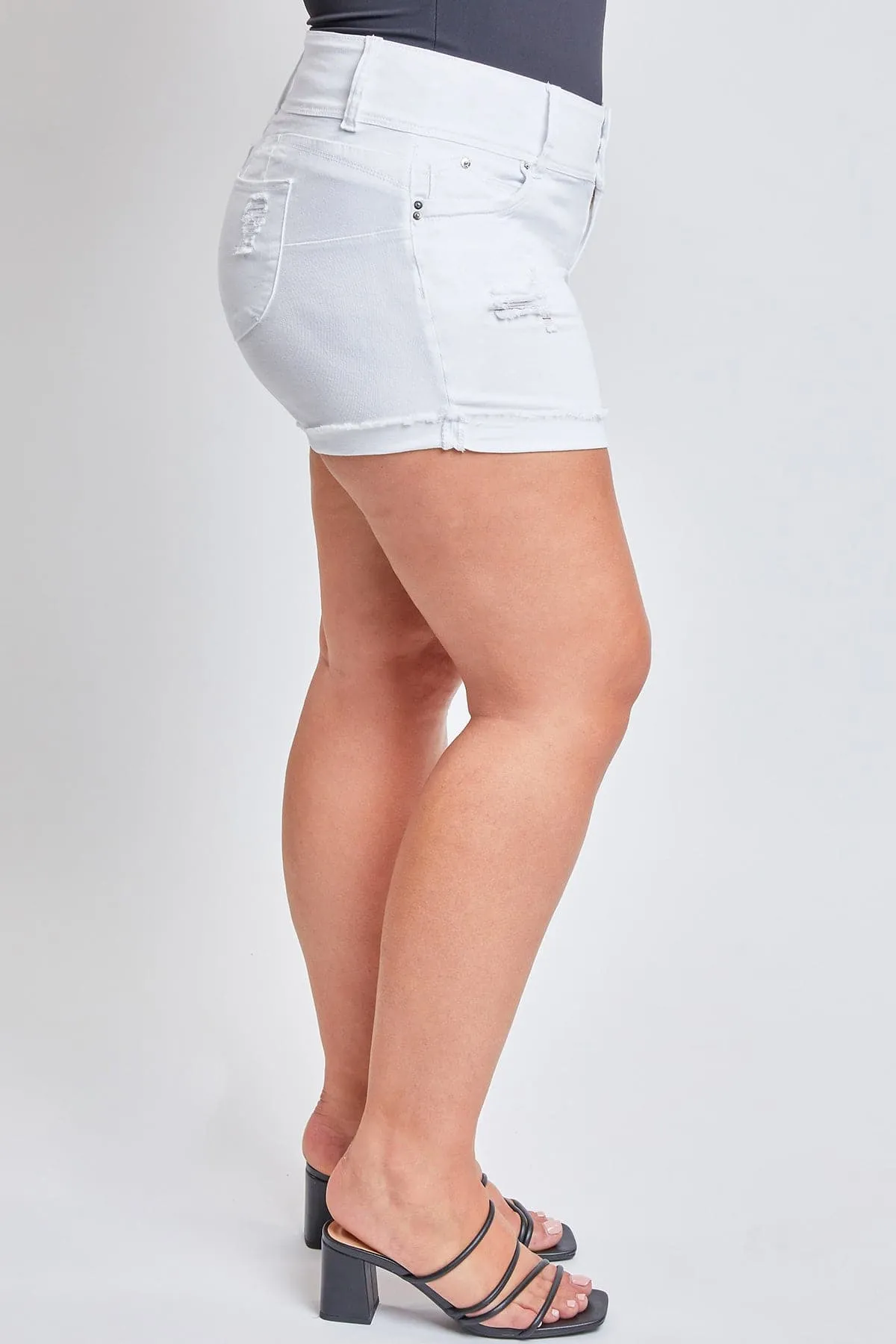 Plus Size Women's WannaBettaButt Mid Rise Shorts