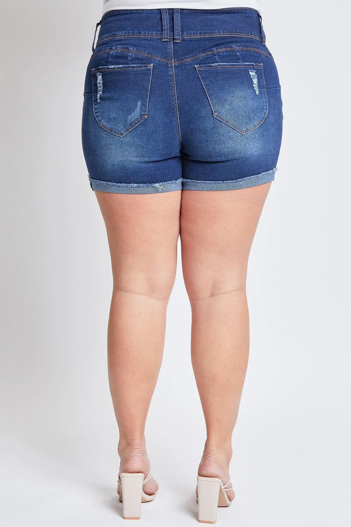 Plus Size Women's WannaBettaButt Mid Rise Shorts