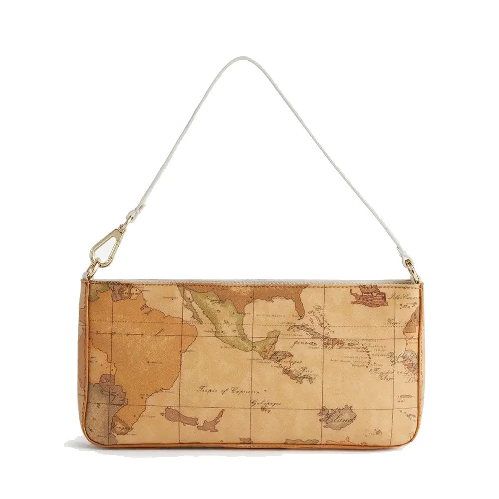 Pochette con Manichetto 1A Classe Alviero Martini linea Geo Sunrise Ring Geo Classic e Avorio PN10