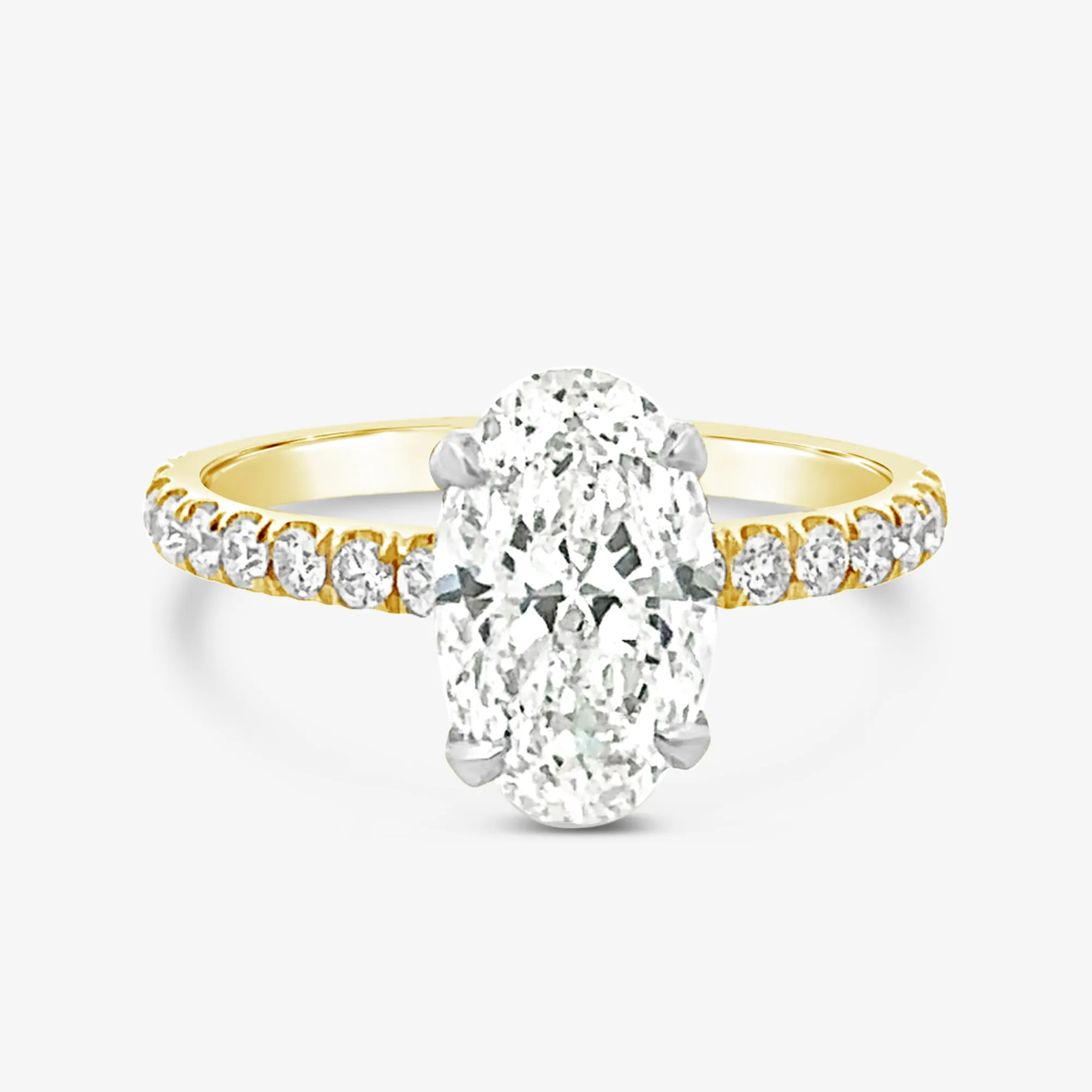 Preset 2.01ct Oval Diamond Engagement Ring