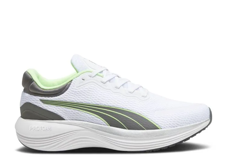 PUMA MEN'S SCEND PRO WHITE/GREEN SHOES