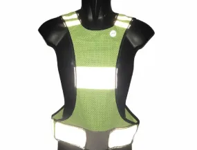 Pure 2Improve reflective bib for running Reflective Run Vest P2I320150 yellow