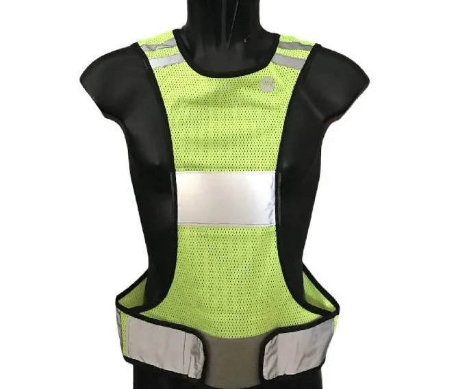 Pure 2Improve reflective bib for running Reflective Run Vest P2I320150 yellow