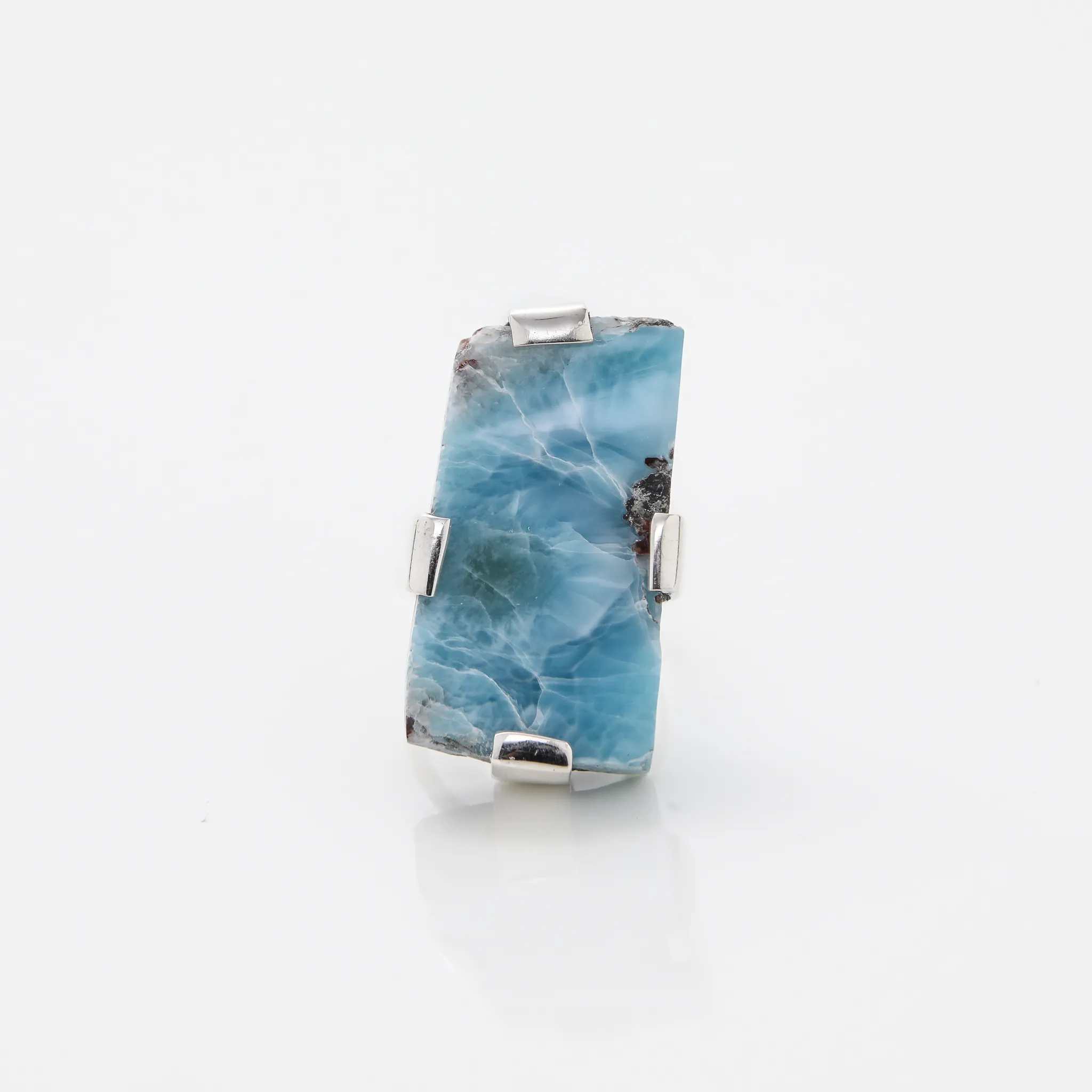 Raw Larimar Ring Shopia