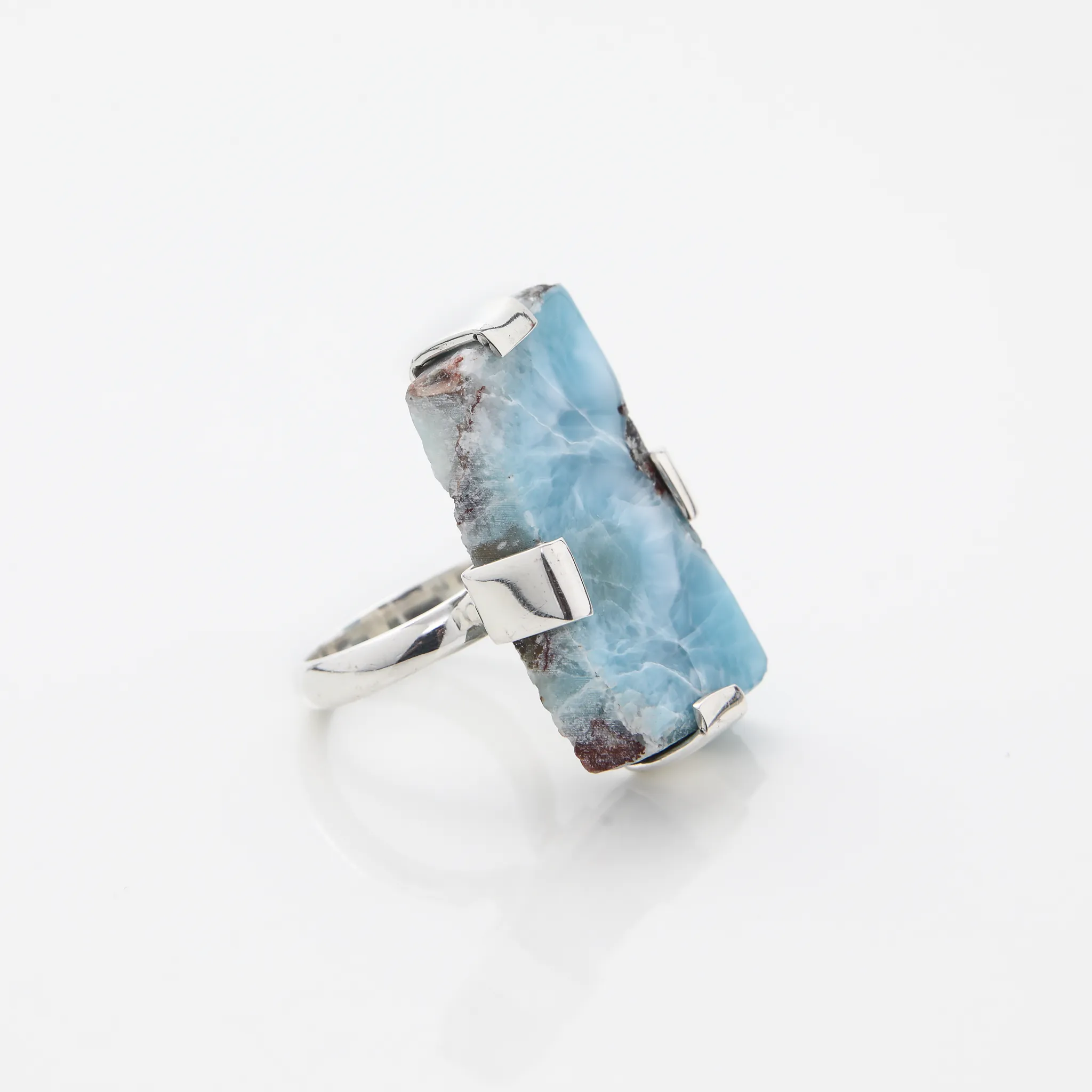 Raw Larimar Ring Shopia