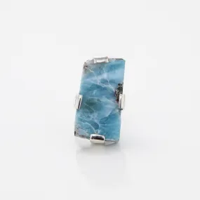 Raw Larimar Ring Shopia