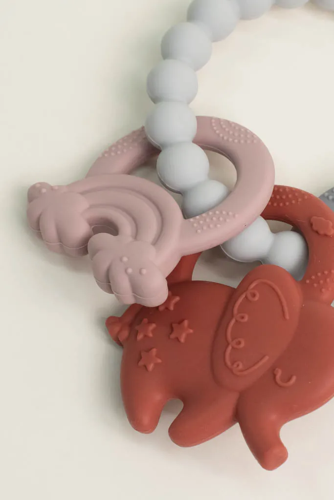 Red Elephant Teething Ring