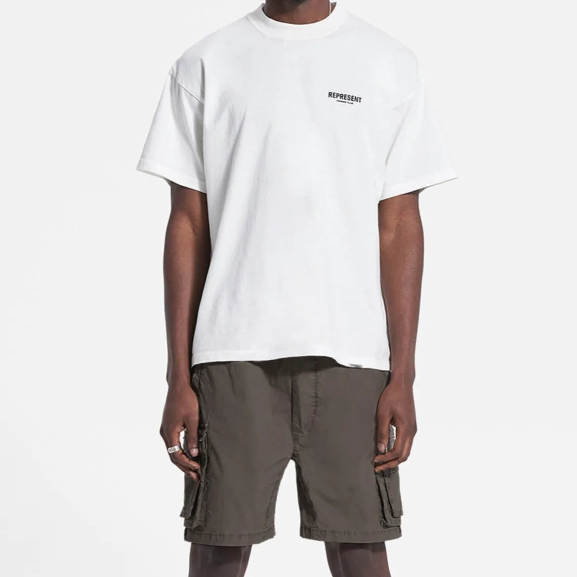 Represent Cargo Shorts Dark Taupe