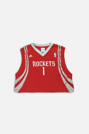 Rework Houston Rockets NBA Crop Jersey - L