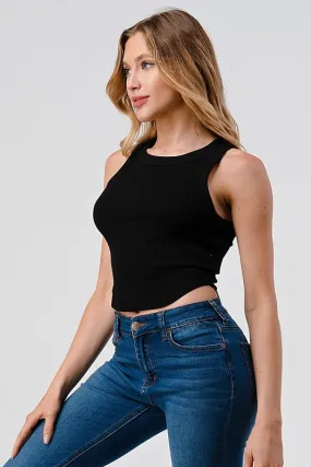 Rib Halter Tank Top