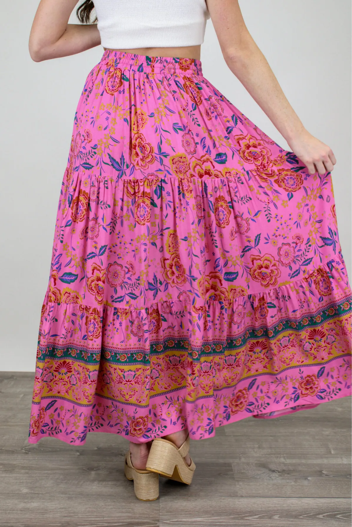 Rosalie Floral Maxi Skirt