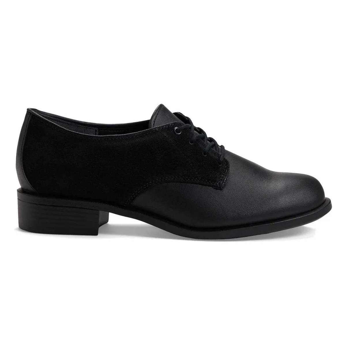 S A S Women's Annex Black Caviar Suede