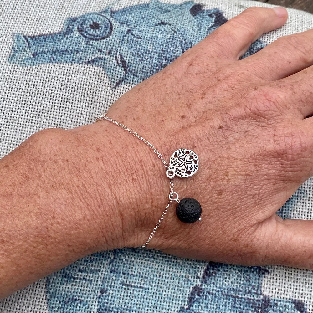 Sand Dollar Beach Charm Bracelet