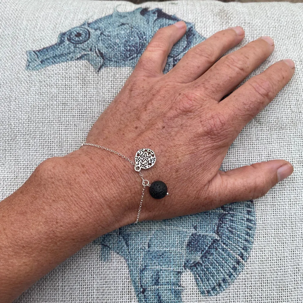 Sand Dollar Beach Charm Bracelet