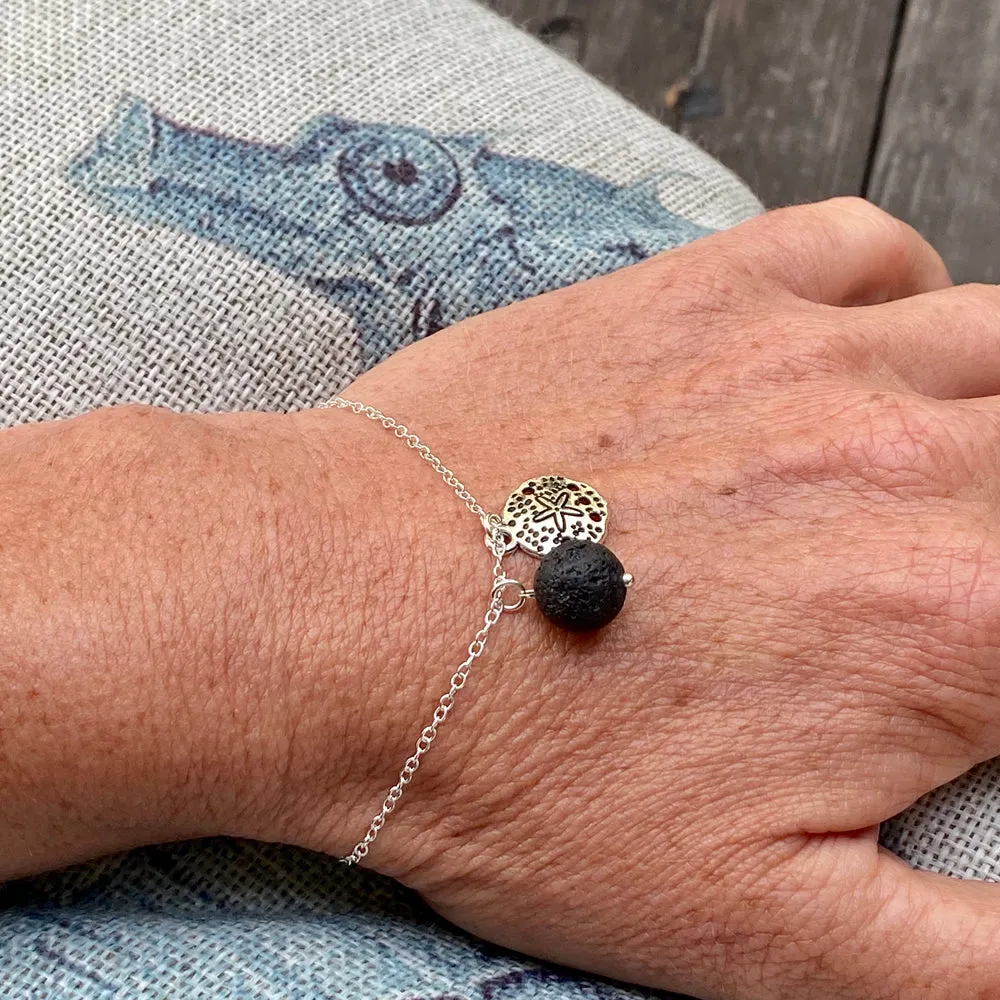 Sand Dollar Beach Charm Bracelet