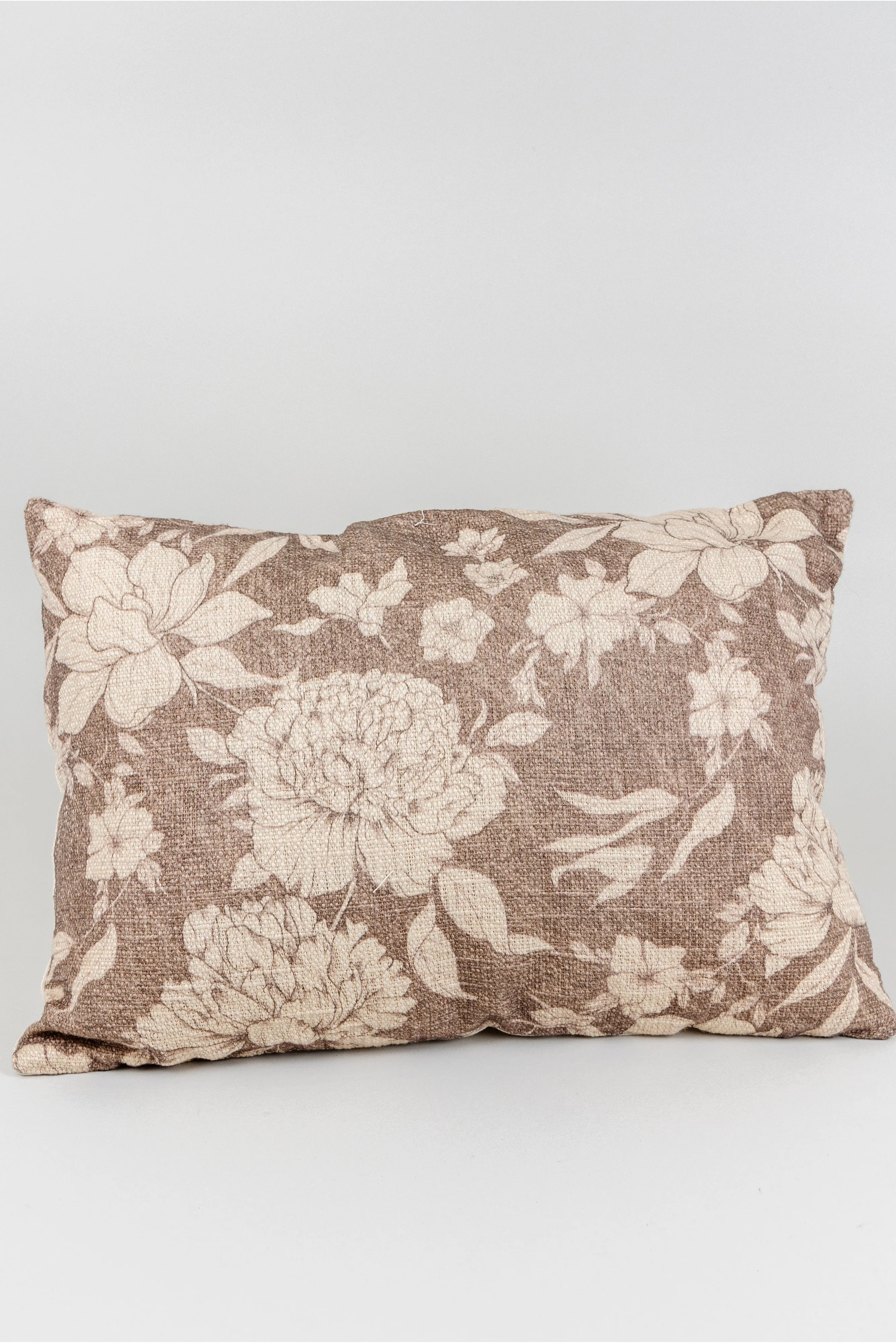 Sepia Floral Pillow