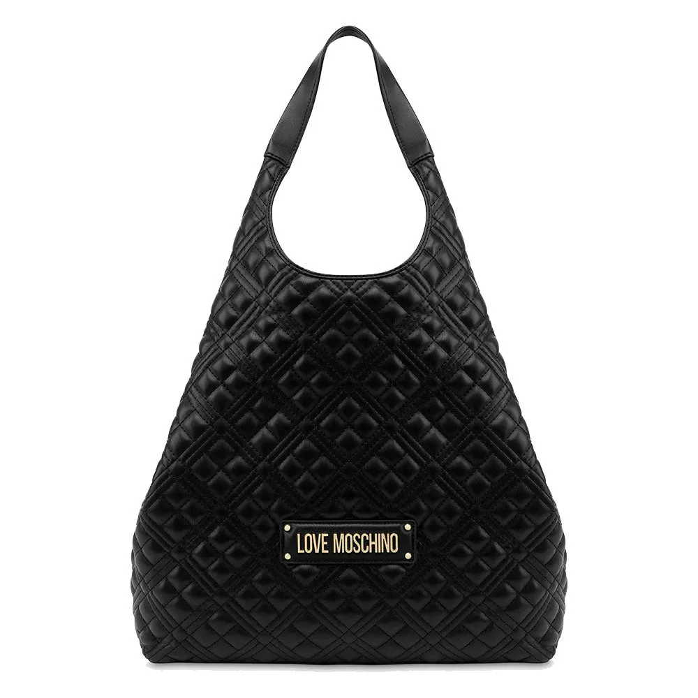 Shopping Bag Donna Trapunta LOVE MOSCHINO linea Logo Lettering colore Nero