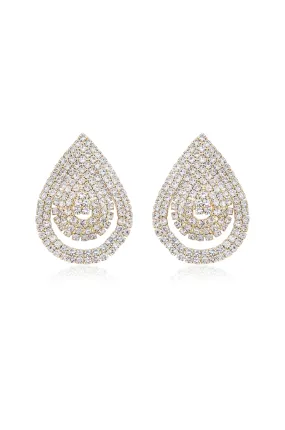 Sparkle Teardrop Stud Earrings