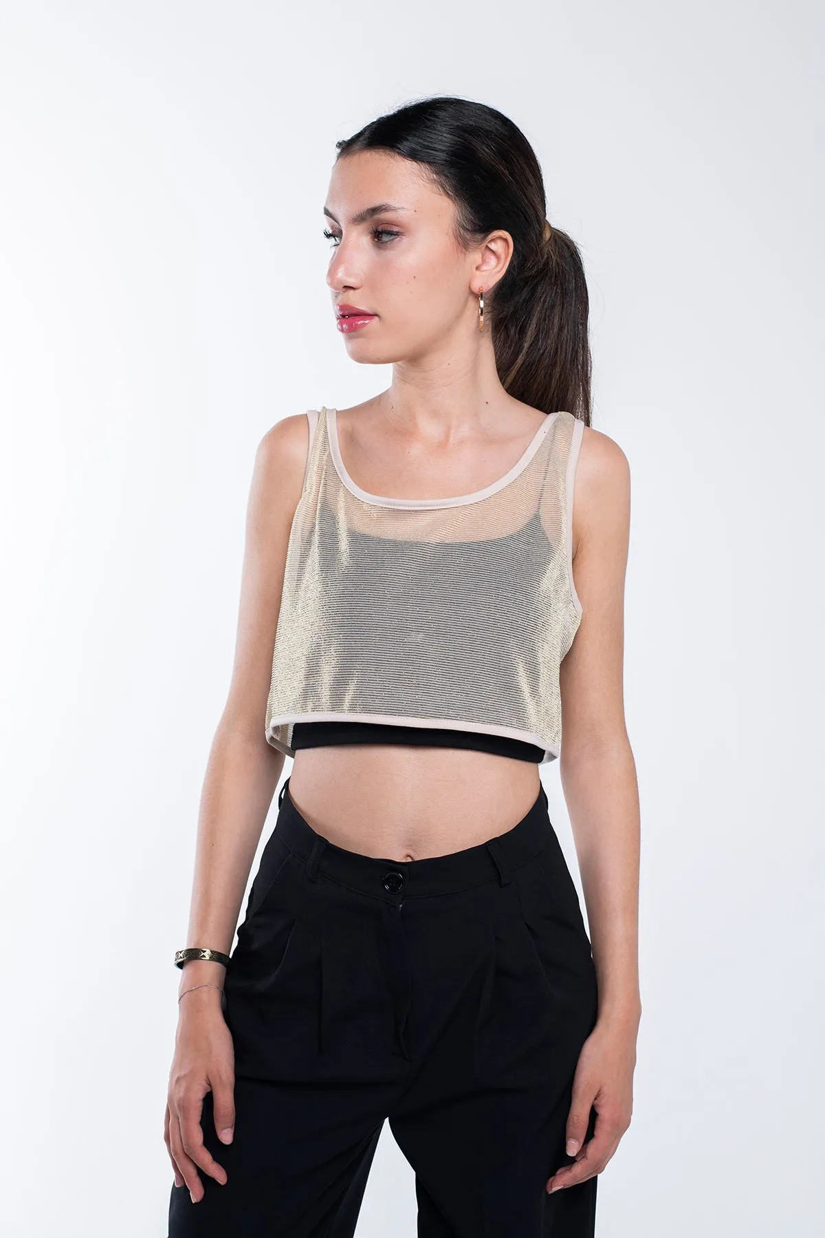 Sparkly Light Crop Top