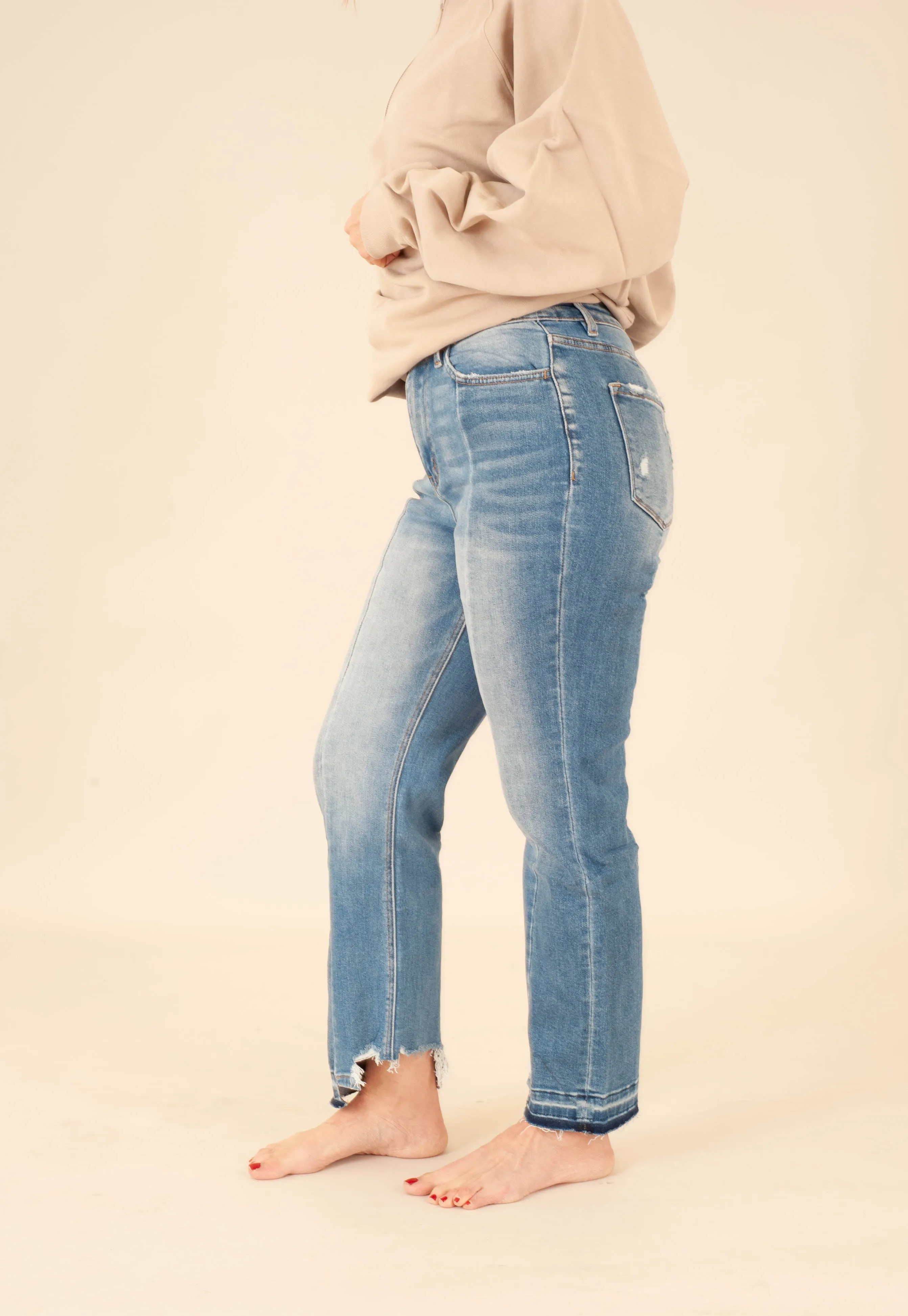 Spring Line High Rise Crop Jean