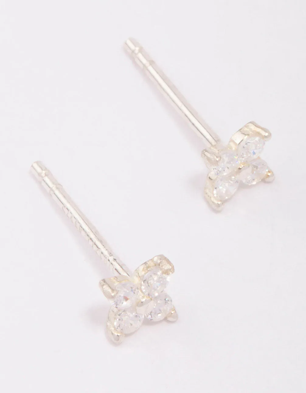 Sterling Silver Flower Stud Earrings