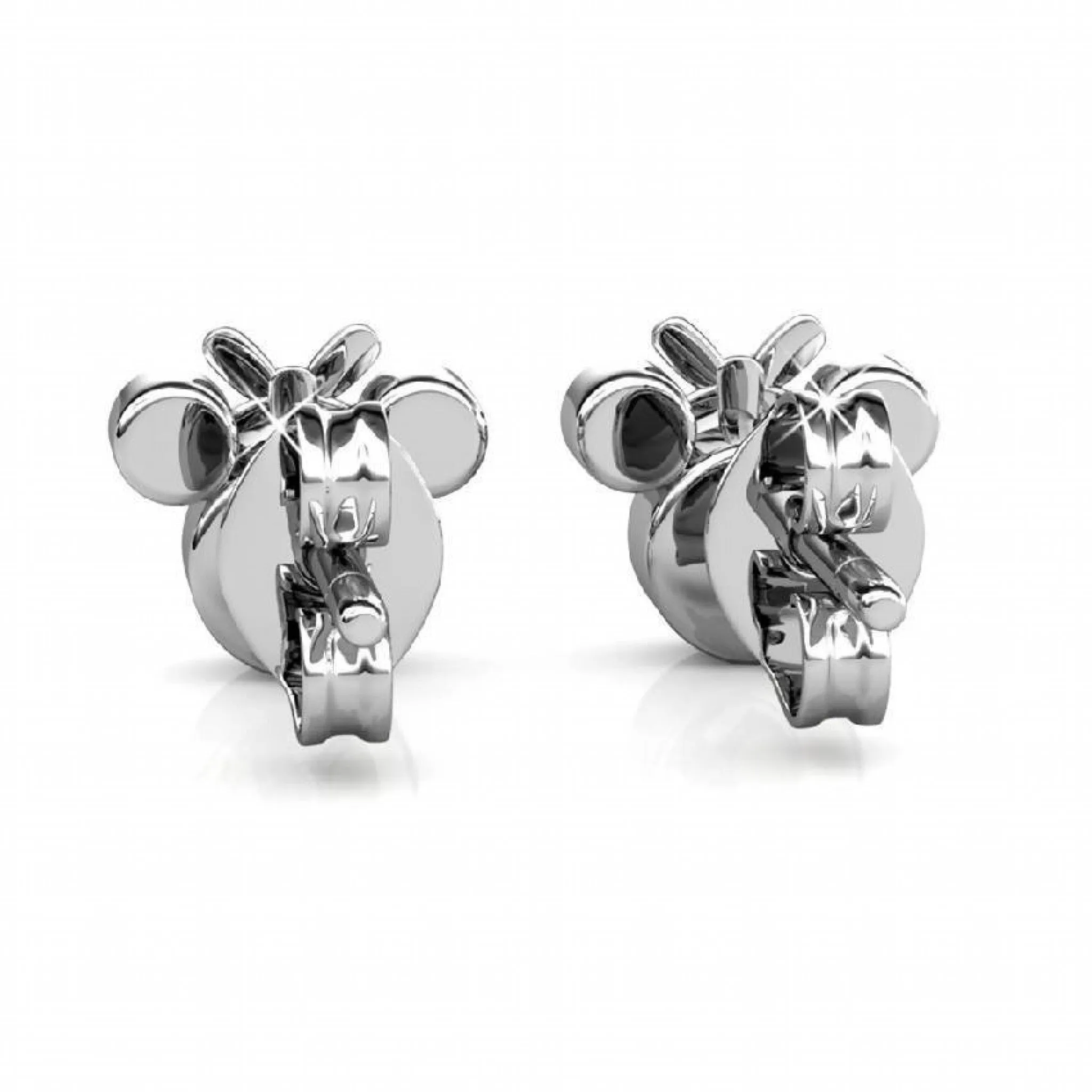 Stylacity Silver Minnie Mouse Swarovski Crystal Earrings