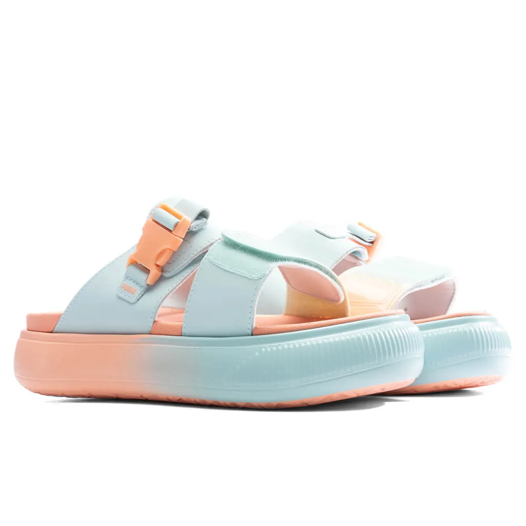 Suede Mayu Sandal Summer Camp - Nitro Blue/Peach Pink