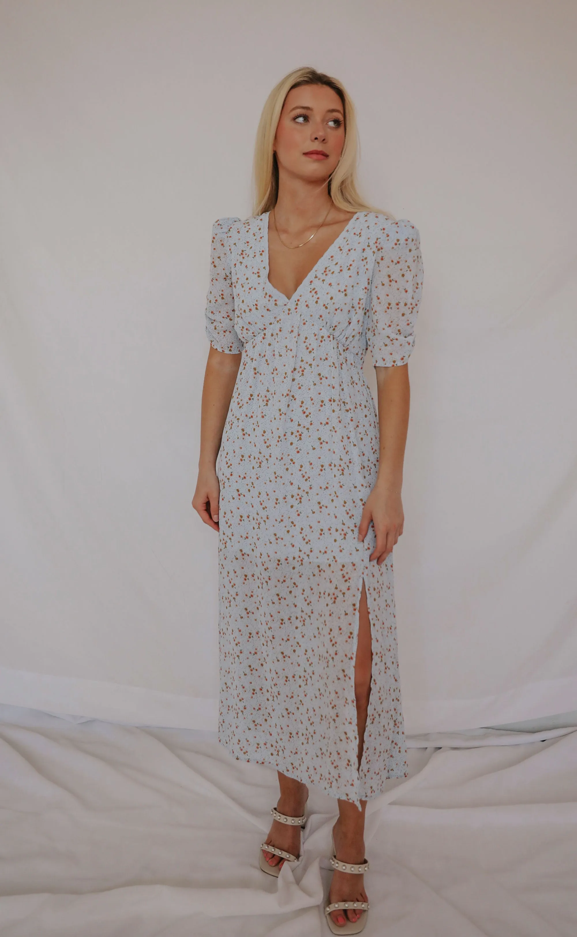 sunday evenings floral maxi dress