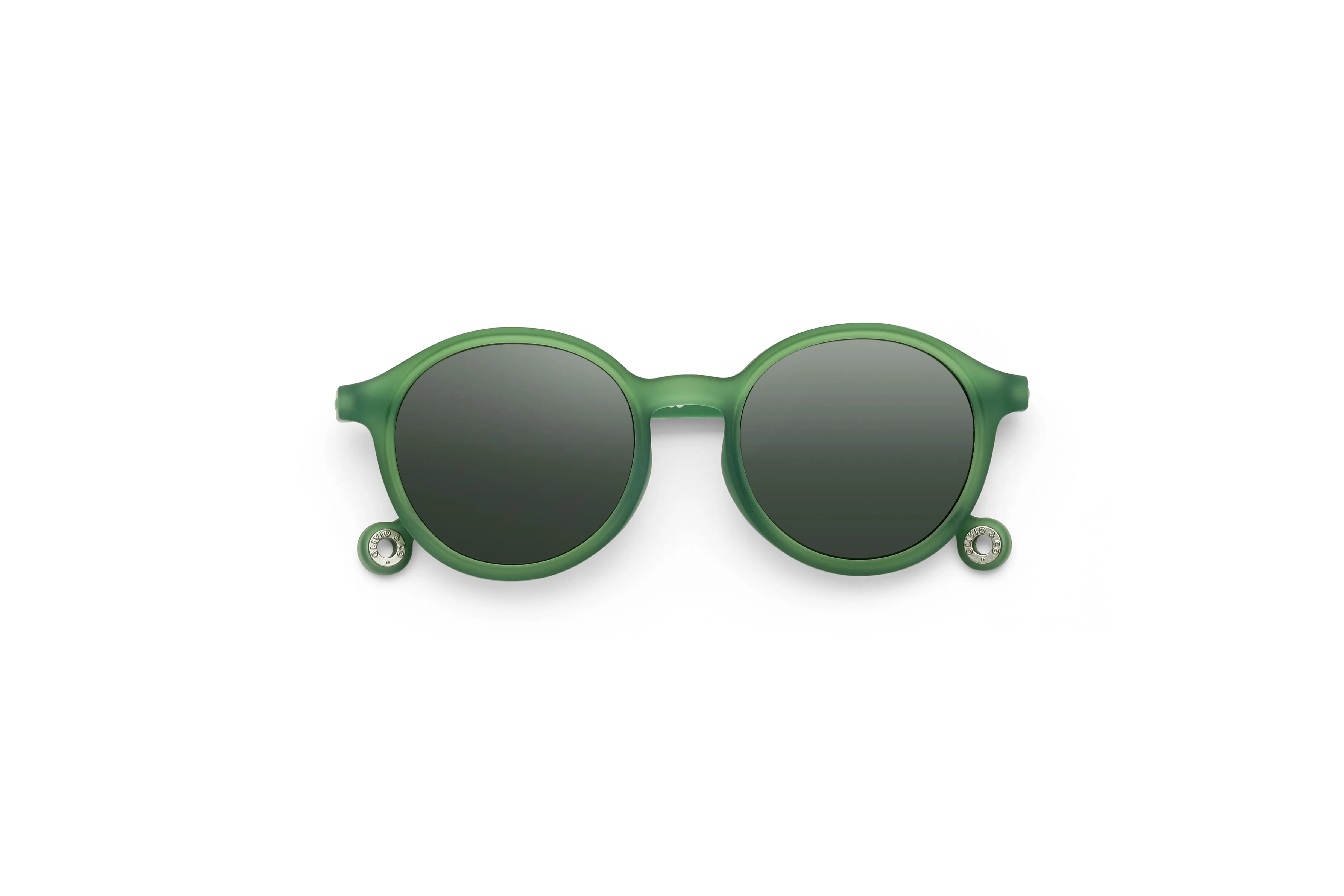 Sunglasses - Olive Green Oval Adult