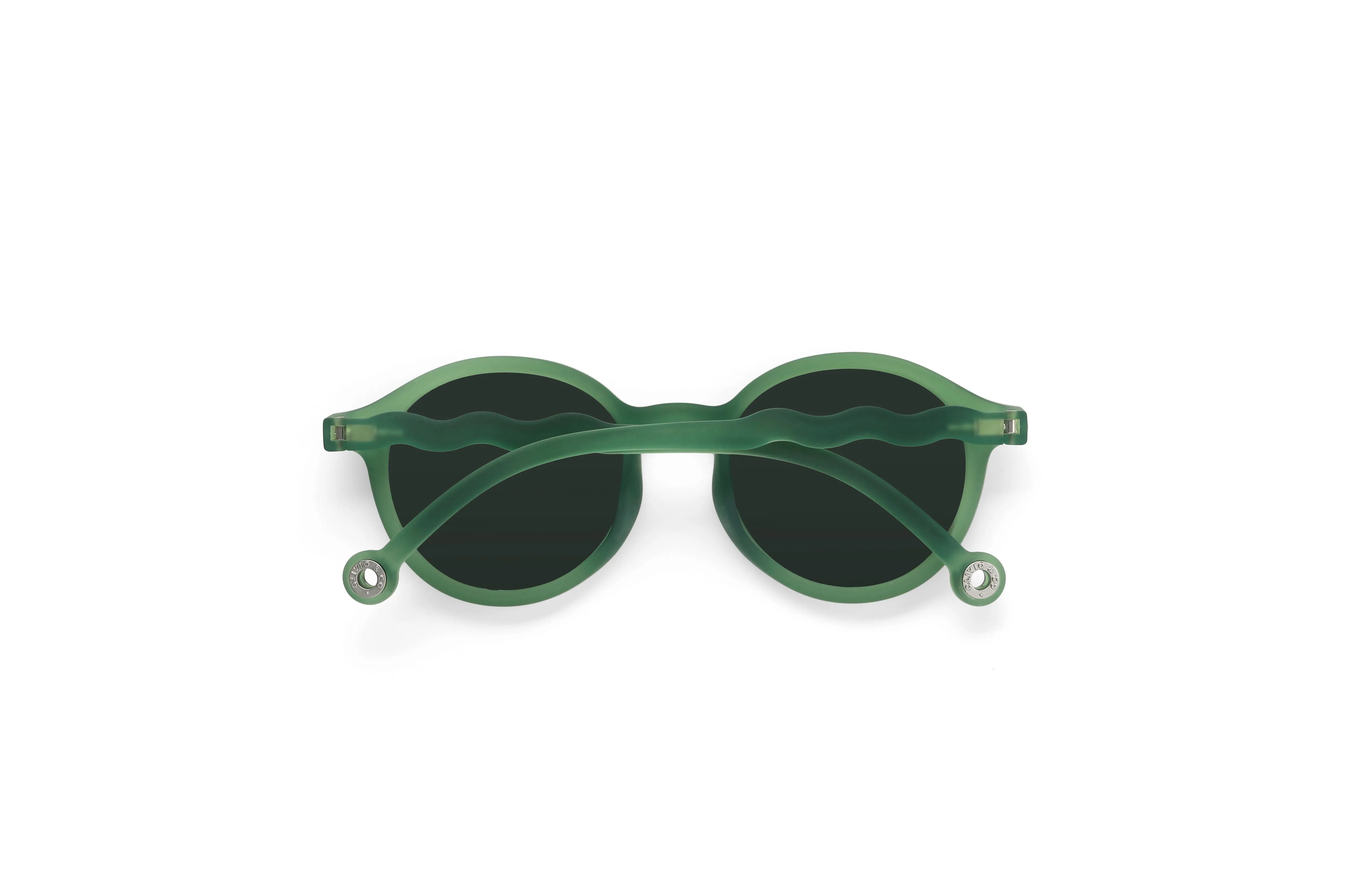 Sunglasses - Olive Green Oval Adult