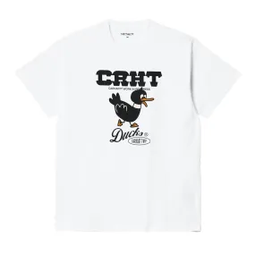 T-shirt Carhartt WIP  S/S CRHT Ducks Bianco