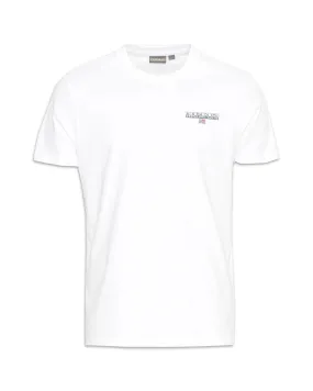 T-Shirt Uomo Napapijri Basic Logo Bianco