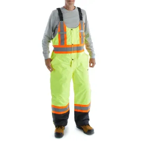 Terra Men's Work Insulated Hi-Vis Bib Overall  116507- Yellow