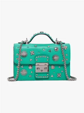 The Hollywood Small Leather Bag Arcadia Green