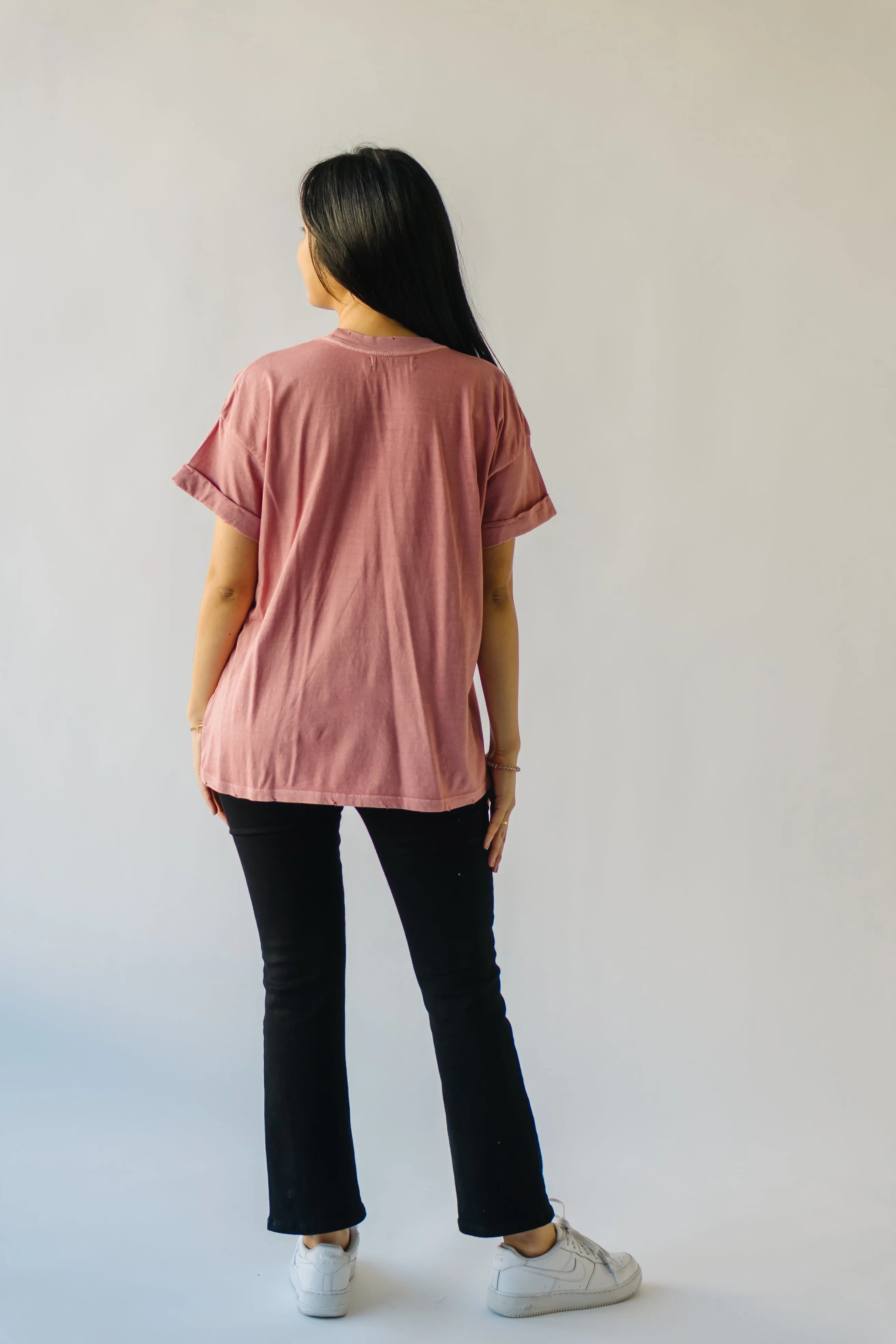 The March Daffodil Tee in Dusty Pink