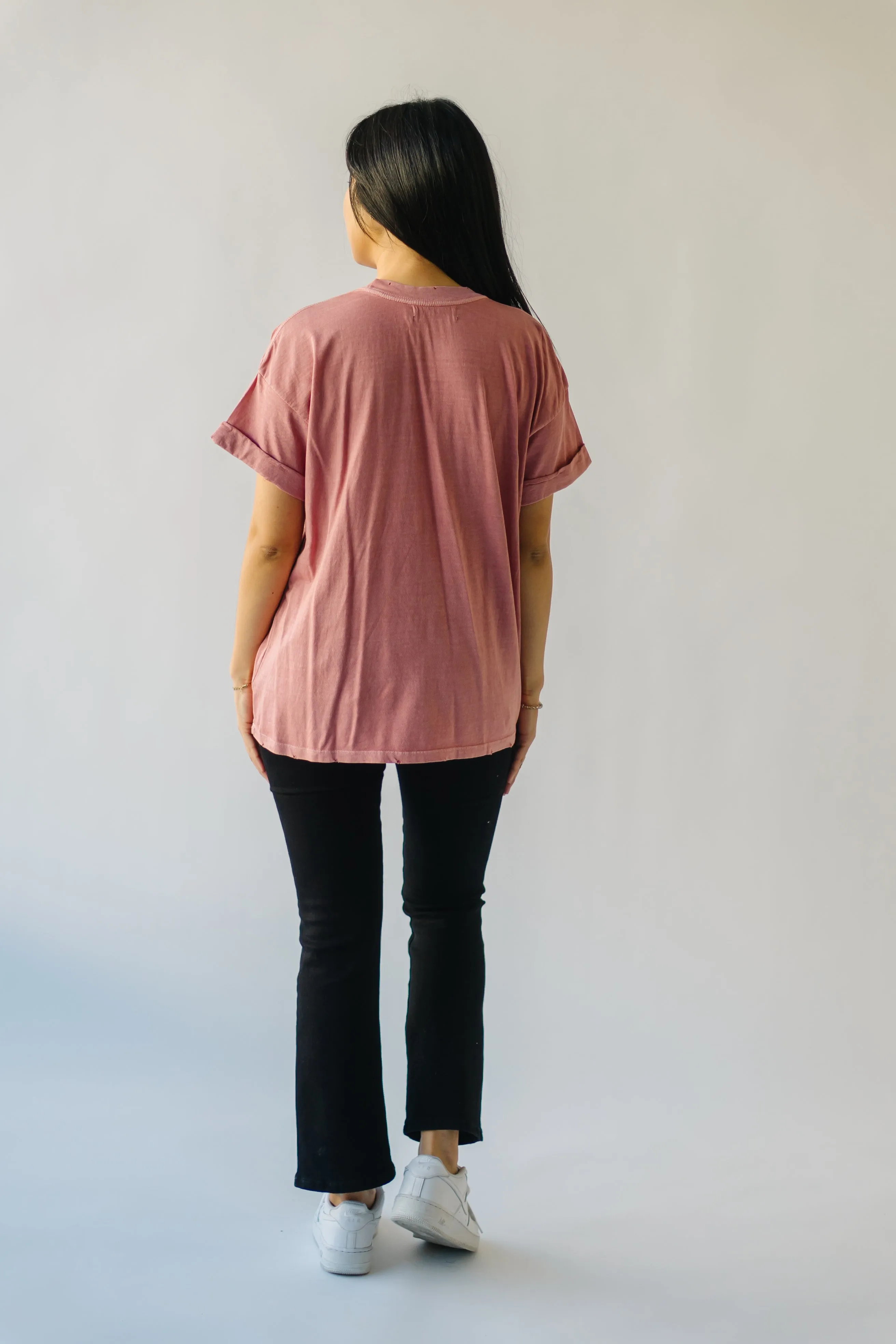 The March Daffodil Tee in Dusty Pink