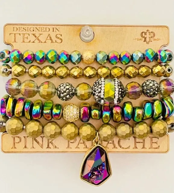 The Pink Panache Bedazzle Summer BRACELET STACK