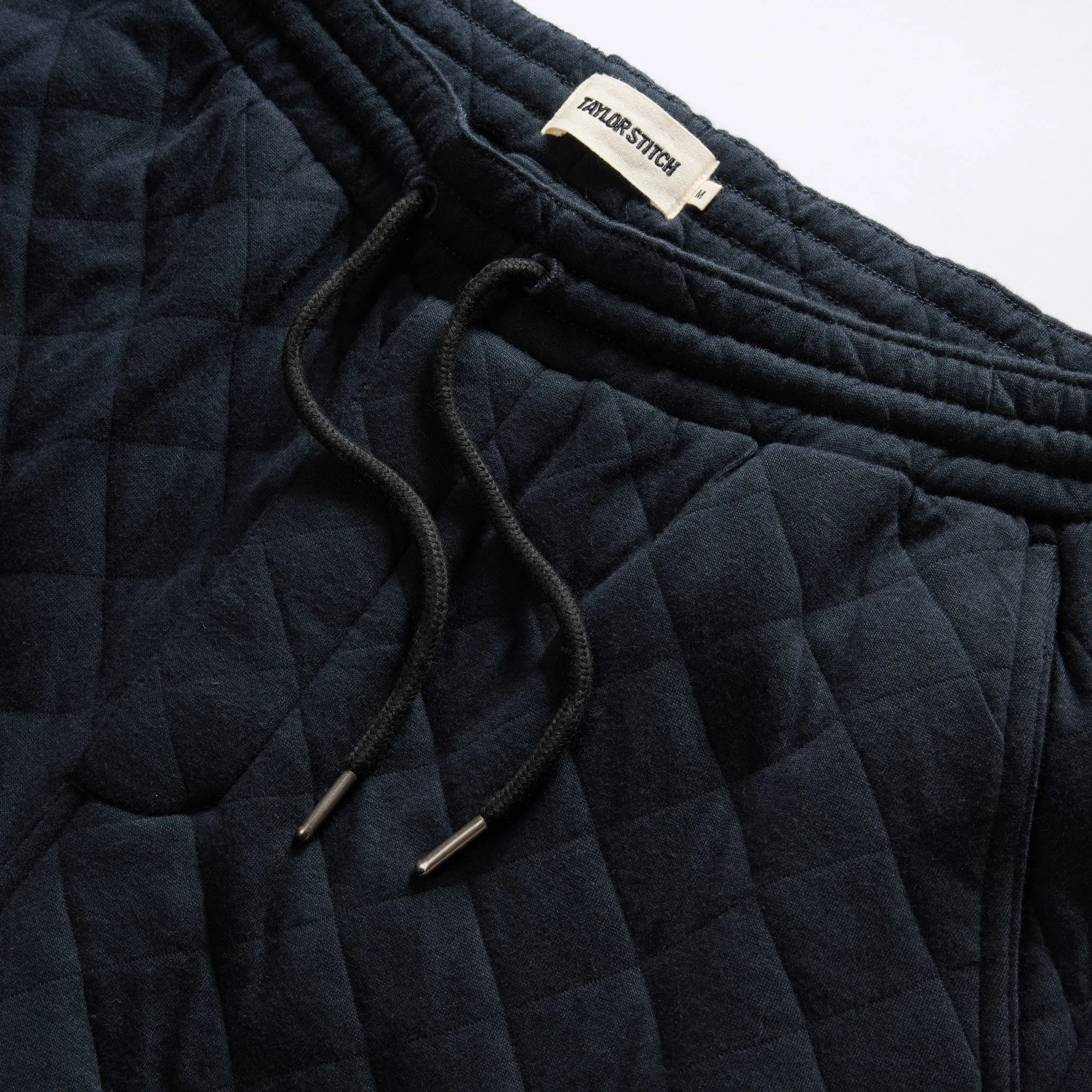 The Quilted Jersey Pant in Midnight Heather