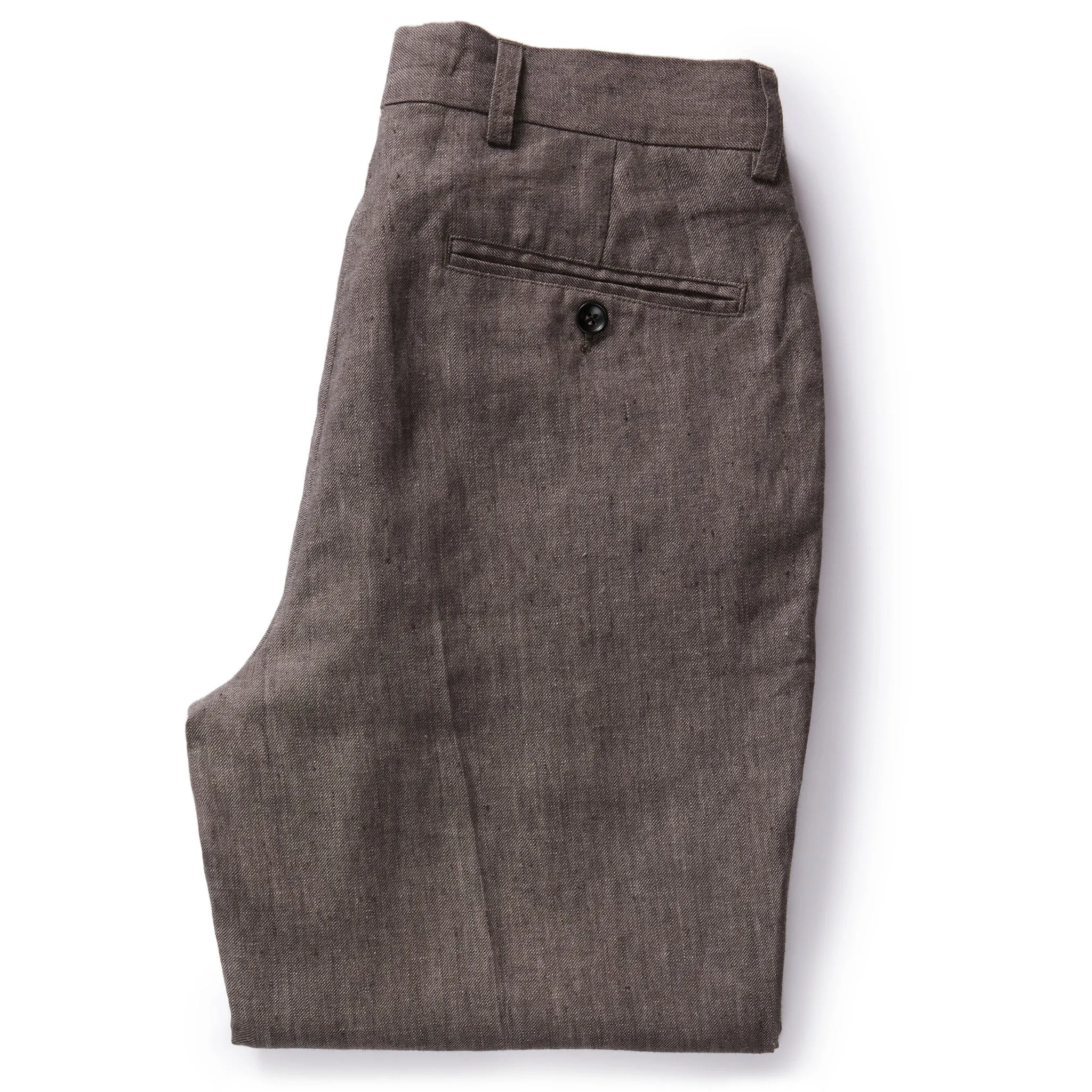 The Sheffield Trouser in Cocoa Linen