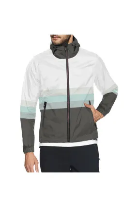 Three Bands of Gray Windbreaker