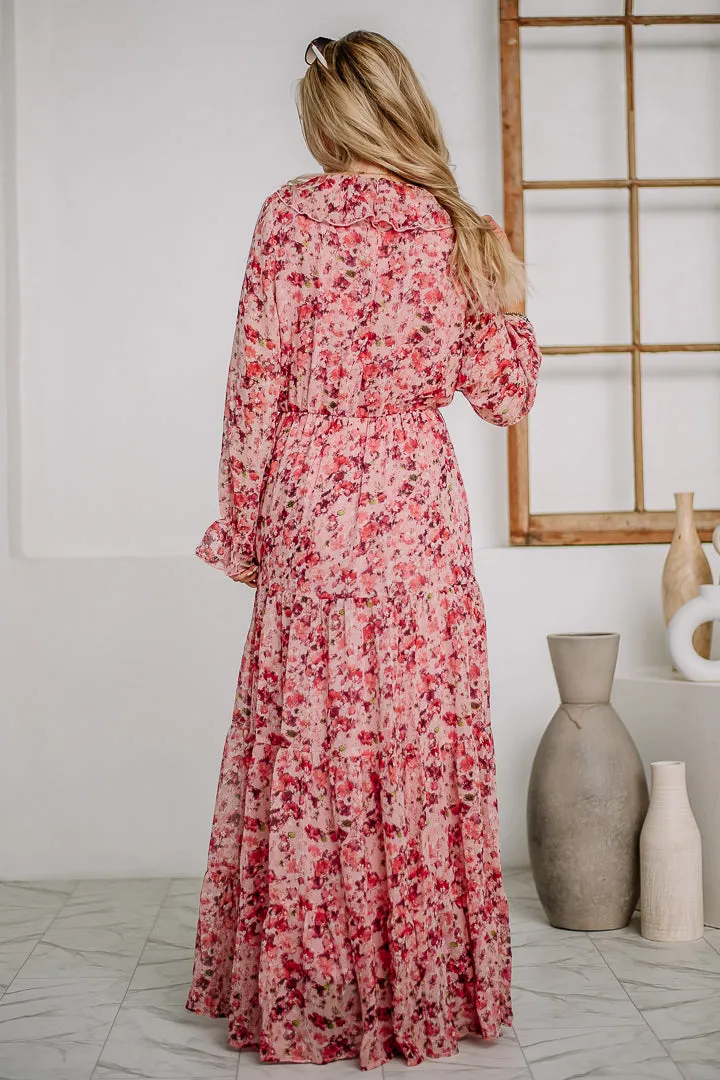 Time Won't Stop Floral Maxi Dress